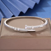 Multi Color Nail Gold Silver Cubic Zirconia Copper Cuff & Kada For Women