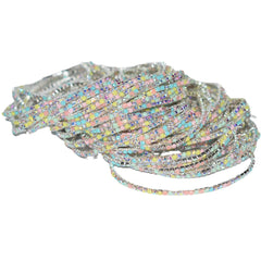 18K Gold Silver Multi Rhinestone Bracelet Bangle Adjustable For Women