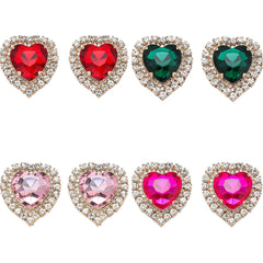 Heart Love Rhinestone Crystal Stud Earring For Women