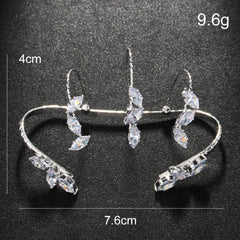 Solitaire Cubic Zirconia Silver Adjustable finders Ring For Women