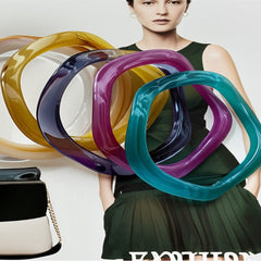 Wave Acrylic Multicolour Bangle Bracelet Kada For Women