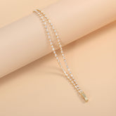 Layered Marquise Tennis Style Gold Silver Plated CZ Copper Bracelet