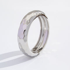 Beaten Finish 18K Gold Silver Anti Tarnish Kada Bangle Bracelet For Women