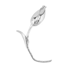 Multi Color Tulip Bloom Gold Silver Plated Enamel Brooch For Women