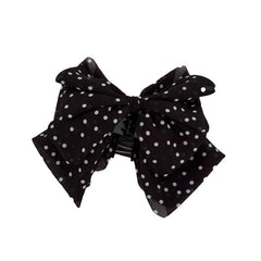 Black White Dots Cloth Hire Band Hair Accessories For Girl Women