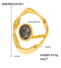 Rop Oval Jet Black Black Silver Anti Tarnish Free Silver Ring For Women