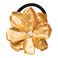 Flower Pearl 18k Gold Plated Silver Anti Tarnish Hair Band Hair Accessories For Women
