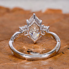 Oval Solitaire Silver Cubic Zirconia Anti Tarnish Ring For Women