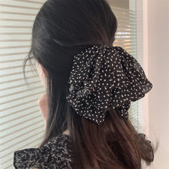 Black White Dots Cloth Hire Band Hair Accessories For Girl Women