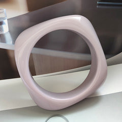 Glossy Geometric Multicolour Acrylic Kada Bangle Bracelet For Women