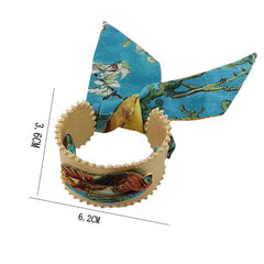 Red Blue Multicolour 18K Gold Plated Anti Tarnish Scarf Cuff Bracelet For Women