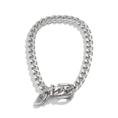 18k Gold Plated Anti Tarnish Curb Neck Belt Choker Necklace For Women