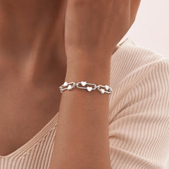 Gold Silver Heart Plain Anti Tarnish Stainless Steel Women