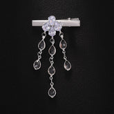 Drop Rhinestone 18K Gold Silver Hair Clips Hair Accessories Women