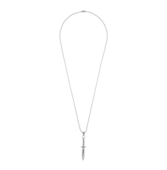 Knife Dagger Silver Stainless Steel Gift Pendant Chain Necklace