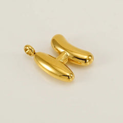 Bold Initial Letter A 18K Gold Stainless Steel Pendant For Women