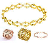 Gold Silver Rose Gold Anti Tarnish Stretchable Bracelet Cum Ring