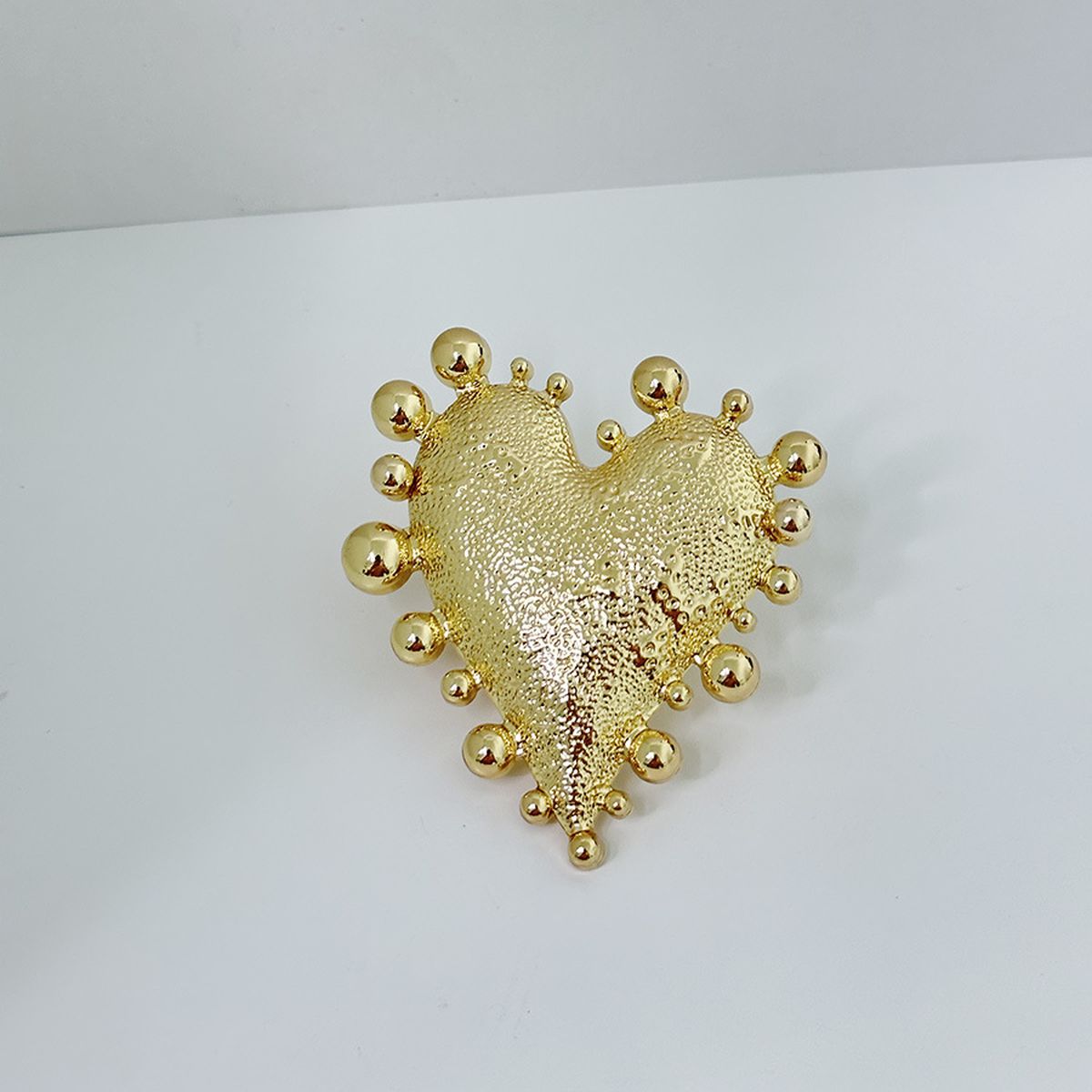 Heart 18K Gold Adjustable Ring For Women