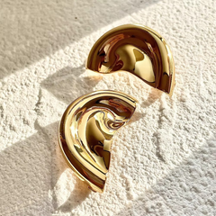 Edge Ear Gold Silver Anti Tarnish Ear Holes Ear Cuff Earring Pair