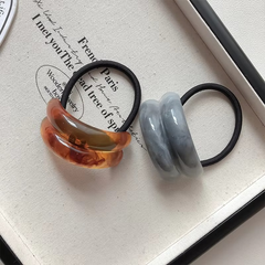 Curve Acrylic Multicolour Hair Band Rubber Band Hair Accessories For Women Kids