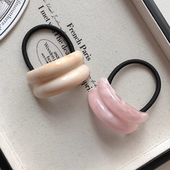 Curve Acrylic Multicolour Hair Band Rubber Band Hair Accessories For Women Kids