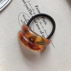 Curve Acrylic Multicolour Hair Band Rubber Band Hair Accessories For Women Kids