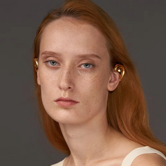 Edge Ear Gold Silver Anti Tarnish Ear Holes Ear Cuff Earring Pair