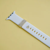 Studded Surface Cubic Zirconia 18K Gold Smart Watch Charm For Women