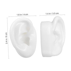 Ear Model White Silicon Photography Shoot Combo Pack Of 2