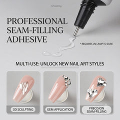 Professional Seam-Filling Nail Adhesive Multi-Use 3D Sculpting Gel