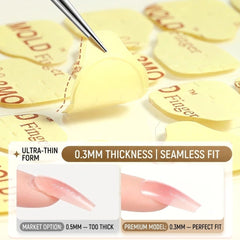Ultra-Thin Self-Adhesive Nail Stickers for Strong Hold