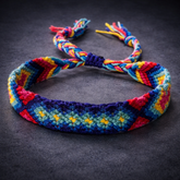 Multi Color Friendship Band Blue Plain Thread Bracelet For Women
