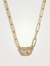 Gold Handcuff Gold Cubic Zirconia Copper Necklace For Women