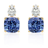 Titanic Blue Crystal Studs