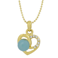 Flower Cz Silver Pearl Pendant Chain Necklace Combo