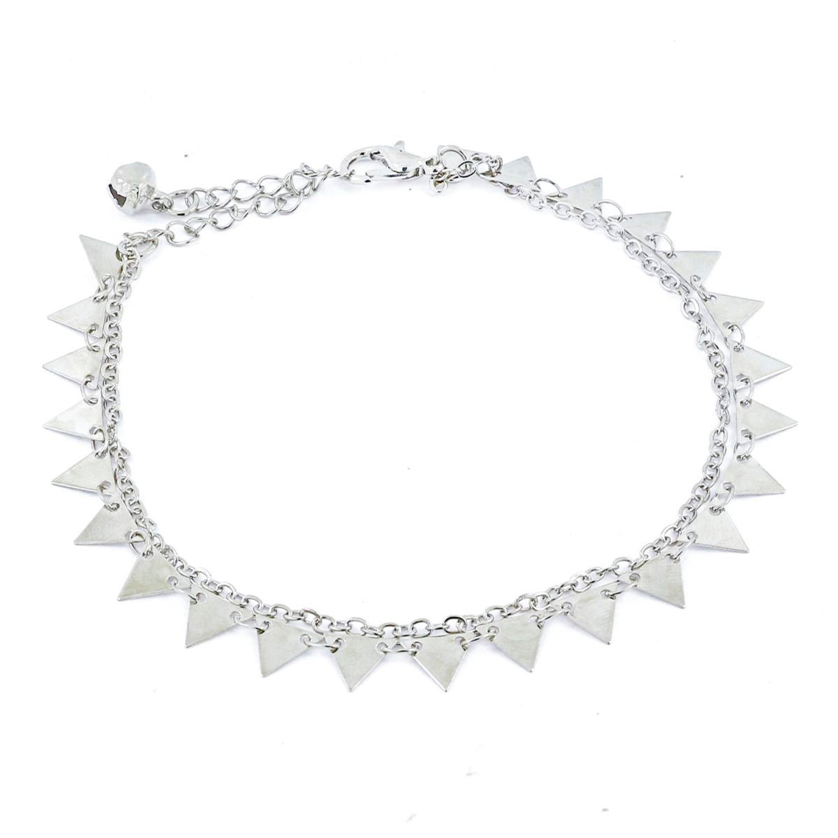 Triangle Stylish Indo Western Dainty Delicate Charms Single Leg Payal