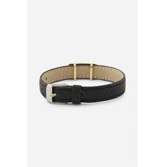 Cubic zirconia Leather Copper Black Gold ID Wrist band Bracelet For Women