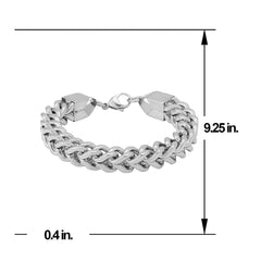 Tungsten Stainless Steel Carbide Ceramic Black Bio Magnetic Bracelet For Men