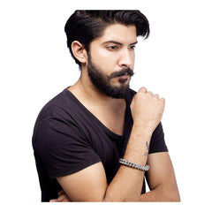 Tungsten Stainless Steel Carbide Ceramic Black Bio Magnetic Bracelet For Men