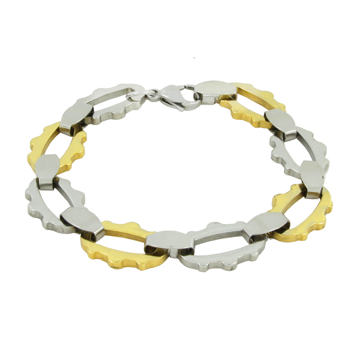 Designer Gold Plated 316 Stainless Steel Links Bracelet For Men