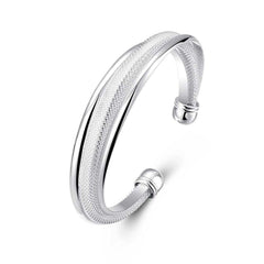316L Surgical Stainless Steel Mesh Cuff Kada Men Bracelet Bangle