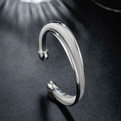 316L Surgical Stainless Steel Mesh Cuff Kada Men Bracelet Bangle