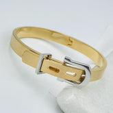 Watch Buckle Style Free Size Stainless Steel Kada Bracelet Men