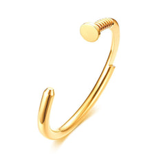 Stainless Steel Sterling Silver Plated Cuff Kada Bracelet Bangle Men