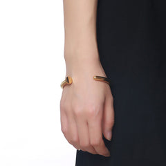 Stainless Steel Sterling Silver Plated Cuff Kada Bracelet Bangle Men