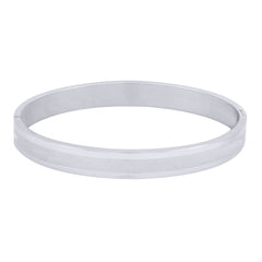 Classic American Diamond Cz Stainless Steel Personalized Engraved Kada Bangle Men