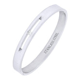 Classic American Diamond Stainless Steel Kada Bangle Bracelet Men