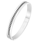 Curb 316L Stainless Steel Openable Bangle Cuff Kada Bracelet Men