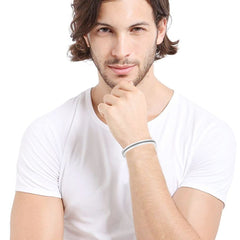 Curb 316L Stainless Steel Openable Bangle Cuff Kada Bracelet Men