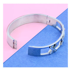 Cross Stainless Steel Openable Bangle Cuff Kada Bracelet Women